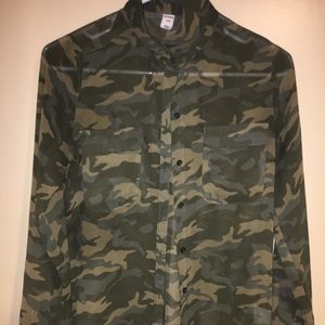 Camo Button Down